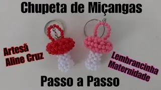 Chupeta de Miçangas- Passo a Passo | Lembrancinhas maternidade.
