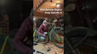 1948 BSA Bantam D10 175cc Engine Swap Episode 4, Throttle, Exhaust & Side Panel.