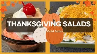 🍁Easy Sides for your Thanksgiving Dinner.🍁 Cold Salads that can be made ahead!