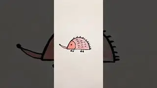 How to draw Hedgehog 🦔 step by step #drawingtutorial #drawing #viral #shorts #hedgehog