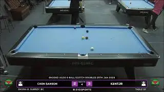 CHEN SANSON vs KENTJR - SNOOK-D - TABLE 10 | EvoSports