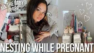 I&rsquo;M PREGNANT! baby #4 at 24 | bedside nursery, diaper bag, hauls