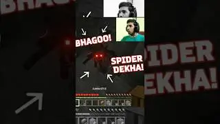 Techno Gamerz Funny Reaction to Spider 🕷️🔥#technogamerz #minecraft #funny