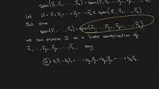 3.3 Equivalent Conditions for Redundant Vectors