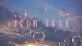 Heart soap bubbles Green Screen Footage overlay free download