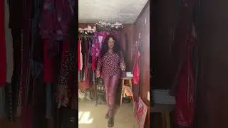 Burgundy I.N.C Faux Leather Skinny Pants 
