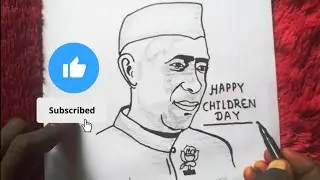 14 November happy children's Day special drawing #पंडित जवाहरलाल नेहरू#Bal Divas drawing