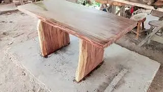 Muebles rústicos de madera de Saman