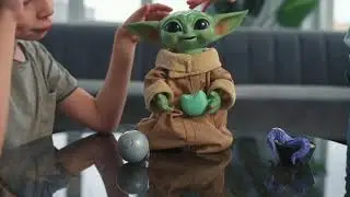 Фигурка Galactic Snackin&rsquo; Mandalorian Grogu Малыш Йода Грогу F2849