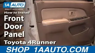 How To Remove Front Door Panel 96-02 Toyota 4Runner