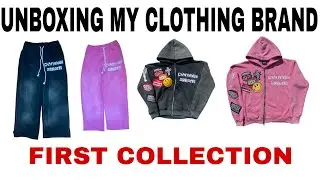 UNBOXING MY FIRST CLOTHING BRAND COLLECTION🔥