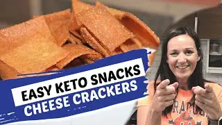How to make Crunchy Keto Cheese Crackers (they taste just like Cheezits!)