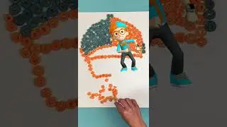 Blippi Face Cereal?! 😃 Fun Shape Guessing Game #blippi #learning #shorts