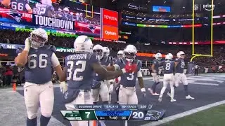 TreVeyon Henderson Hat Trick | New York Jets vs New England Patriots