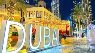 Dubai walking tour 4k BURJ KHALIFA,DUBAI MALL,DOWNTOWN DUBAI 🫶