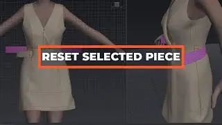 Reset Selected Piece - TUKA3D (2020) | 3D Fashion Design and Fit Software
