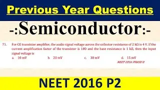 For CE transistor amplifier, the audio signal voltage across the collector resistance of 2 k&Omega; is 4 V