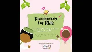 🌙✨ Embrace the Spirit of Ramadan with Our Exclusive English - Somali Activity Book! 📚🎨