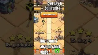 **⚔️ CLAN WAR LEAGUE DAY 5 &ndash; DOMINATING FROM THE START! | Clash of Clans CWL 🔥**