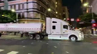 Carjacking Pursuit of Semi Truck in DTLA