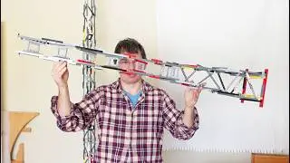 Building tall Lego Technic latticework towers -- to the ceiling