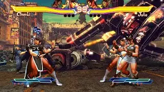 Chun-Li & Julia Mirror Match! Splendid CPU Fight!
