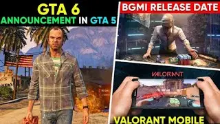 GTA 6 ANNOUNCEMENT IN GTA 5? | BGMI Release date | Minecraft Ben 10 | Gaming News 36