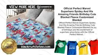 Official Perfect Marvel And His Amazing Friends Birthday Cute Blanket Fleece Customized Blanket