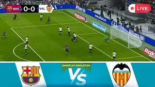 🔴LIVE Now: Barcelona vs Valencia | Spanish La Liga 2025-26 | PES21 Match Simulation