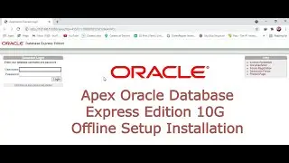 Oracle Xpress Edition 10G offline Installation - Add new table - Run SQL Queries in Oracle XE 10G