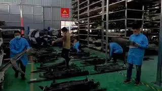 Factory warehouse optimizes the distribution of semi-finished products