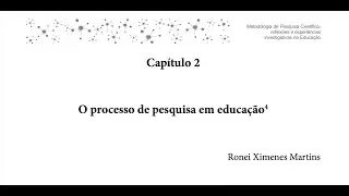 Videoaula - Cap2 do Livro Metodologia de Pesquisa Científica