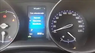 impostazioni KM/L plancia TOYOTA C-HR UNITA' DI MISURAZIONE