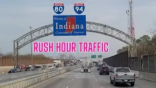 Indiana Traffic Nightmare  Interstate 80 / 94 Rush Hour  #indiana