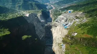 AerialChina: Giant dam under construction in SW China