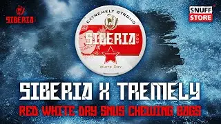 Siberia X Tremely Red White Dry Regular Snus Chewing Bags -80 Grad mit 40 mg Nikotin pro Beutel