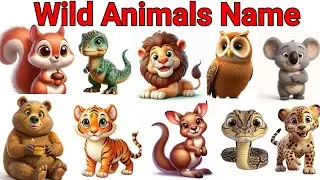 10 wild animals name, जंगली जानवरो के नाम, animals नाम with picture hindi and english 