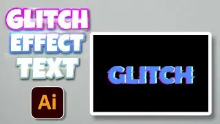 Glitch Typography Effect in Illustrator | Text Effect Tutorial