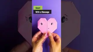 ❤️ DIY Paper Heart with a Secret Message | Easy Origami Valentine Gift | Origami Heart with Message