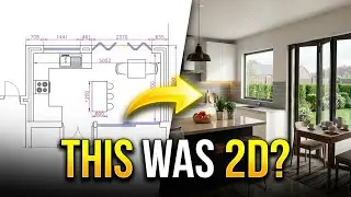 Kitchen Layout Ideas l 2D to 3D Design Workflow