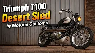 Triumph T100 &ldquo;Desert Sled&rdquo; Motone Custom