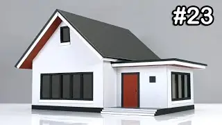 How to Make Simple Miniature House -  DIY Modern House