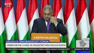 Orbán Viktor beszéde az Önkormányzati Fórumról - Élő közvetítés - HírTV