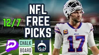 NFL PRIZEPICKS BETR SLEEPER SUNDAY 12/7 BEST PLAYER PROPS/SPORTSBOOK FREE PICKS - NFL TODAY