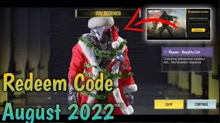 Codm Redeem Code august 2022 | Today Redeem Code Codm | New Redeem Code Codm 2022 | Redeem Code Codm