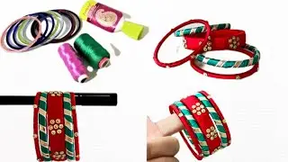 7 Days 7 Different waste material craft || Day-5 old bangles convert new || Krafty Canvas