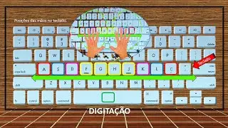 Curso de digitação Aula 1 ASDFG