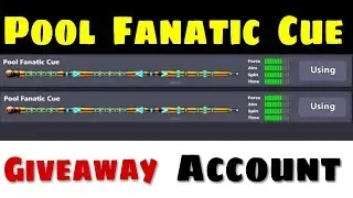 Giveaway : Get Fresh Pool Fanatic Cue Account in 8 ball pool ( Follow Simple Easy Four Steps ) 2018