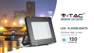 V TAC 120 LM/W Slimline Floodlight