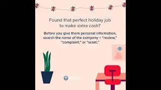 Holiday Job Scams